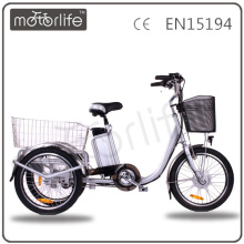 MOTORLIFE/OEM brand EN15194 36v 250w electric auto rickshaw in bangladesh, electric tricycle for adult